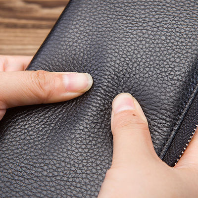 Slim Genuine Wallet Holder Tasche aus echtem Leder mit Custom Logo von Customized