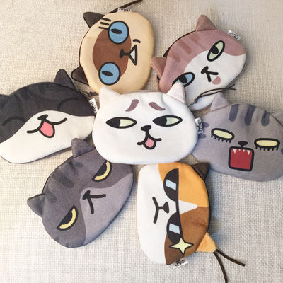 Unisex 3D Katzenmünze Brieftasche Süße Mini Plush Tasche Kleine Tierform Tasche mit Leinen Futtermaterial