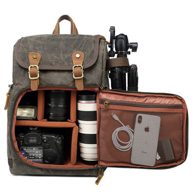 Umweltschonende, maßgeschneiderte Logo-Kamera-Tasche Rucksack für DSLR und Laptop in maßgeschneiderter Farbe
