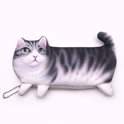 Kurze Zeichentrickfilm 3d Katzen-Brieftasche 2022 niedliche Tier-Münzen-Brieftasche für Kinderbedürfnisse