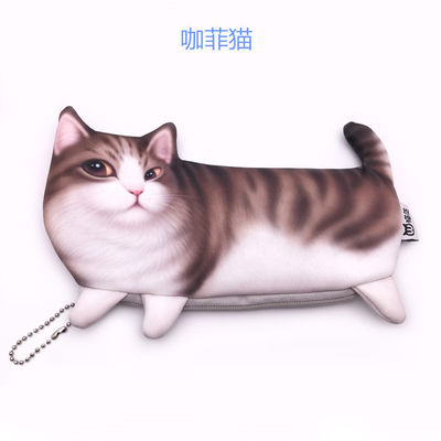Kurze Zeichentrickfilm 3d Katzen-Brieftasche 2022 niedliche Tier-Münzen-Brieftasche für Kinderbedürfnisse