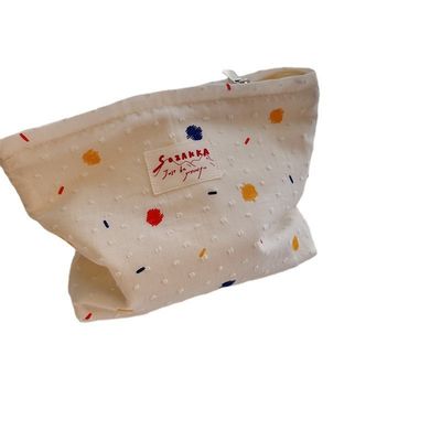 Box-Stil Kuhhaut Make-up-Tasche maßgeschneiderte Druck tragbare Damen Handtaschen Kosmetik Tasche