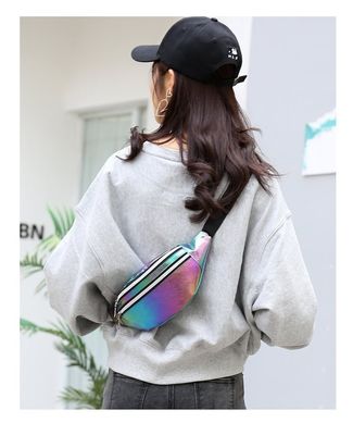Geschlechtsneutrale Laser-PU-Waistbag-Waistbags für Frauen und Mädchen