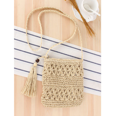 2023 Fashion Handtaschen Frauen Gewebte Strohtasche Sommer Strand Tote Tasche mit Custom Logo