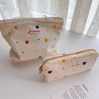 Box-Stil Kuhhaut Make-up-Tasche maßgeschneiderte Druck tragbare Damen Handtaschen Kosmetik Tasche