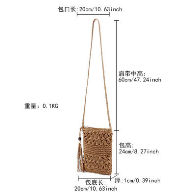 2023 Fashion Handtaschen Frauen Gewebte Strohtasche Sommer Strand Tote Tasche mit Custom Logo