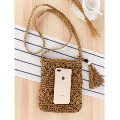 2023 Fashion Handtaschen Frauen Gewebte Strohtasche Sommer Strand Tote Tasche mit Custom Logo