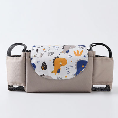 Praktische Tageswindel-Tasche Kinderwagen-Hängetasche mit Tierabdrücken und großer Lagerung