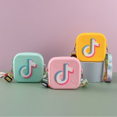 Mini-Quadrat-Jelly-Taschen für kleine Mädchen Modische und funktionelle Münzbörse inklusive