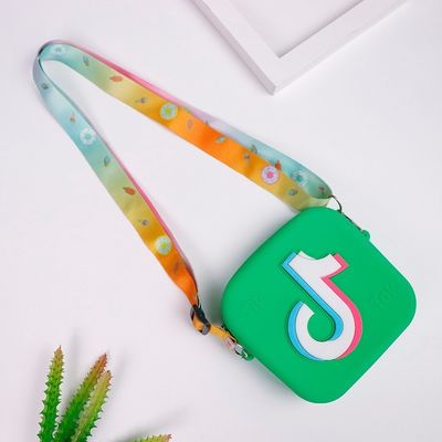 Mini-Quadrat-Jelly-Taschen für kleine Mädchen Modische und funktionelle Münzbörse inklusive