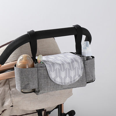 Praktische Tageswindel-Tasche Kinderwagen-Hängetasche mit Tierabdrücken und großer Lagerung