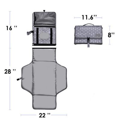 Kleine Windelbeutel Farbgestaltung Mode Windelbeutel Nappy Nasse Tasche mit festem Muster