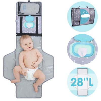 Kleine Windelbeutel Farbgestaltung Mode Windelbeutel Nappy Nasse Tasche mit festem Muster