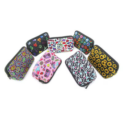 Personalisierte Logo Neopren Sublimation Kosmetik Tasche Make-up Taschen für Damen Handtaschen