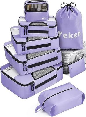 Unisex-Reisetaschen akzeptiert 8 Satz Packkuben mit Waschbeutel und Lagerung