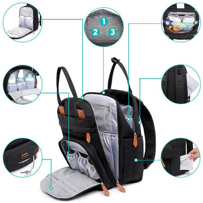 Oxford Neueste Modische Baby Windel Rucksack Öko-freundlich Multifunktionelle Custom Windel Tasche