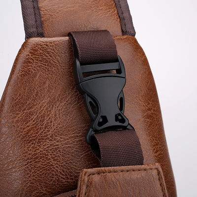 Besondere Farbe Wasserdichte PU-Leder-Botschaftertasche für Männer Büro kleine Aktentaschen