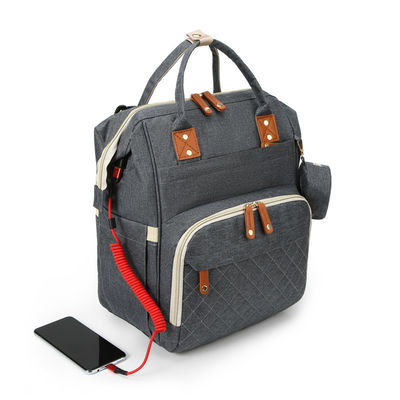 Customized Logo Mummy Baby Tasche Windel Rucksack mit Reisebett und Wechselstation