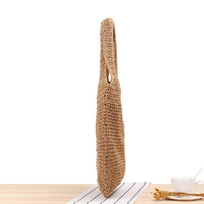 Handgewebte Stroh-Tote-Tasche für Frauen auf Reisen