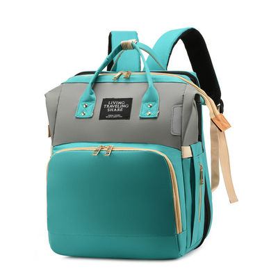 Praktische Mode Multifunktion Großkapazität Wasserdichte Baby Windel Tasche Rucksack mit Bett