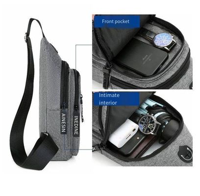 Unisex Outdoor Casual Sport Messenger Tasche Kleine Einzel-Schultertasche für Männer Brusttasche