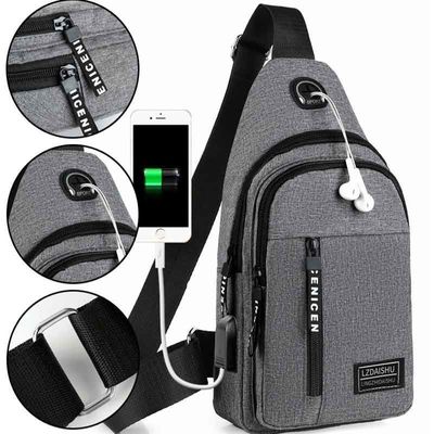 Vielseitige Custom Logo Messenger Tasche Ideal für Männer lässige Büro oder Date Ausflüge