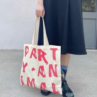 Neueste Mode-Style Weibliche Eine Schulter Einfache OEM-Druck-Einkaufstüte für Frauen