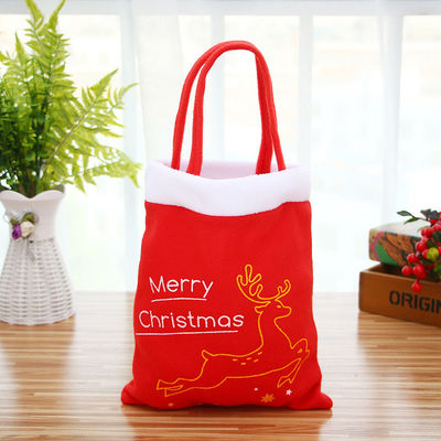 Neueste Mode-Stil Rot Samt Kinder Weihnachts-Rucksack für Verpackungsgegenstände