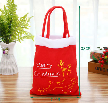 Neueste Mode-Stil Rot Samt Kinder Weihnachts-Rucksack für Verpackungsgegenstände