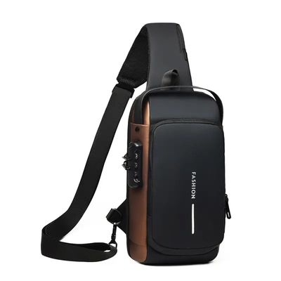 2023 Neueste Mode Männer Crossbody Sling Bag mit wasserdichtem Design und Custom Logo