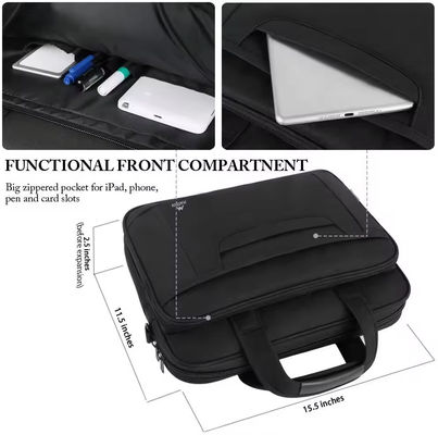 Personalisierte Soft Bag Männer Messenger Tasche für Geschäftsbüro Anwalt Attache Fall in schwarz