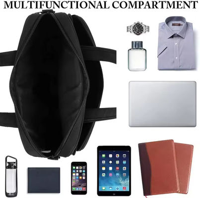 Personalisierte Soft Bag Männer Messenger Tasche für Geschäftsbüro Anwalt Attache Fall in schwarz