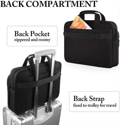 Personalisierte Soft Bag Männer Messenger Tasche für Geschäftsbüro Anwalt Attache Fall in schwarz
