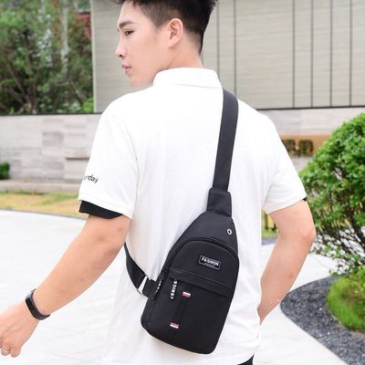 Jugend Unisex Taille Tasche Kleiner Rucksack für Sport Trend Feste Farbe Einfach Schulter Messenger Tasche