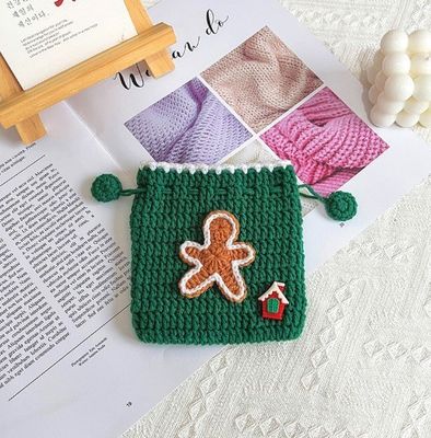 Handgefertigte Häkel Taschenbeutel Bundle Weihnachtsmann Wechsel Taschen Münze Tasche Weihnachtsgeschenke