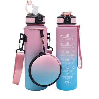Customized Logo Neopren Wasserflaschenkühlgerät mit verstellbarem Schultergurt und Tasche