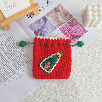 Handgefertigte Häkel Taschenbeutel Bundle Weihnachtsmann Wechsel Taschen Münze Tasche Weihnachtsgeschenke