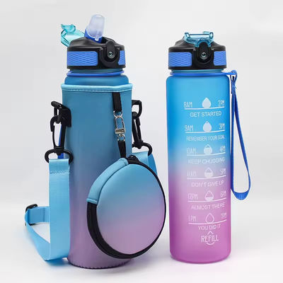 Customized Logo Neopren Wasserflaschenkühlgerät mit verstellbarem Schultergurt und Tasche