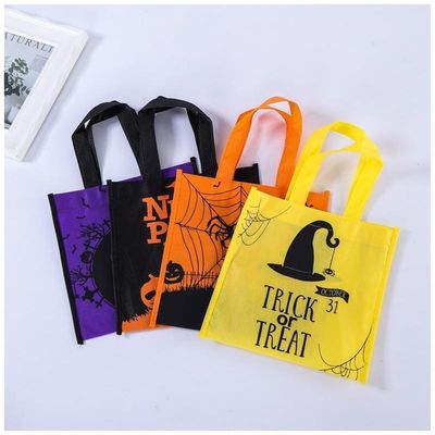 Halloween-Dekorationen Requisiten Kind Portable Kürbis Tuch Süßigkeiten Tasche für Kinder Party