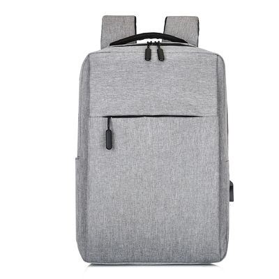 Schwarz Custom Logo Unisex Ergonomie Diebstahlschutz Smart Nylon Laptop Rucksäcke mit USB