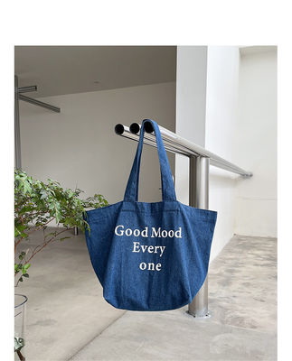 All Seasons Vintage Denim Brief-Tote-Tasche für große Kapazität und mehr