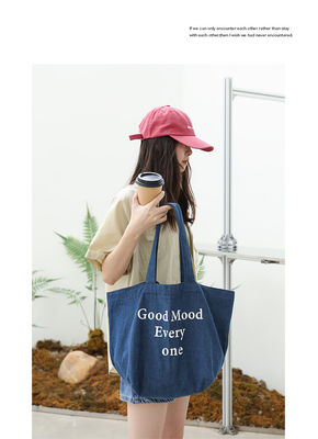 All Seasons Vintage Denim Brief-Tote-Tasche für große Kapazität und mehr