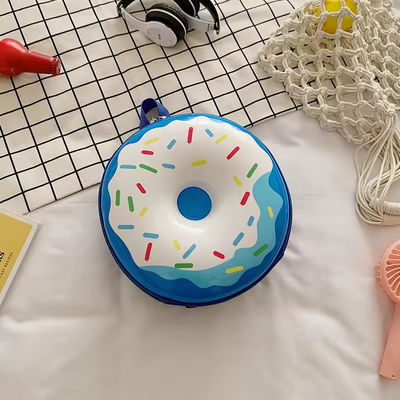 Neuheit niedliche Büchertasche 2024 Zeichentricksack Rucksack Donuts Gummi-Schalen-Schultasche für den Alltag