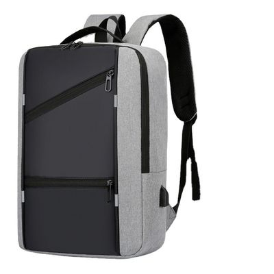 Farbiger Laptop-Rucksack für Männer mit Diebstahlschutz und USB-Ladestation
