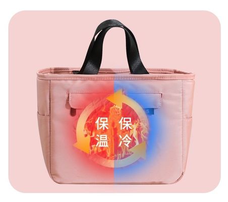 Isolierte High Class Custom Nylon Bento Tasche mit wasserdichtem Aluminiumfilm