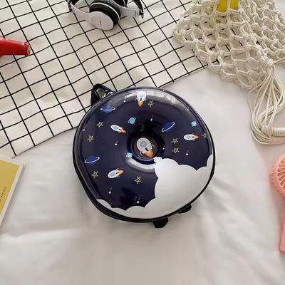 Neuheit niedliche Büchertasche 2024 Zeichentricksack Rucksack Donuts Gummi-Schalen-Schultasche für den Alltag