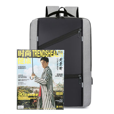 Farbiger Laptop-Rucksack für Männer mit Diebstahlschutz und USB-Ladestation