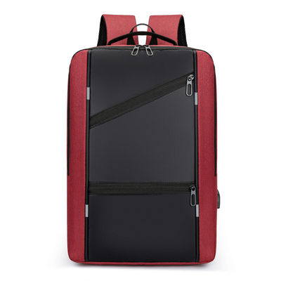 Farbiger Laptop-Rucksack für Männer mit Diebstahlschutz und USB-Ladestation