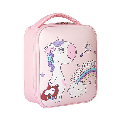 Farbige Zeichentrickfilm Dinosaurier Raum Isolierte Kinder Mittagessen Box Tasche mit Isolierung