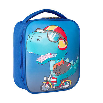 Farbige Zeichentrickfilm Dinosaurier Raum Isolierte Kinder Mittagessen Box Tasche mit Isolierung